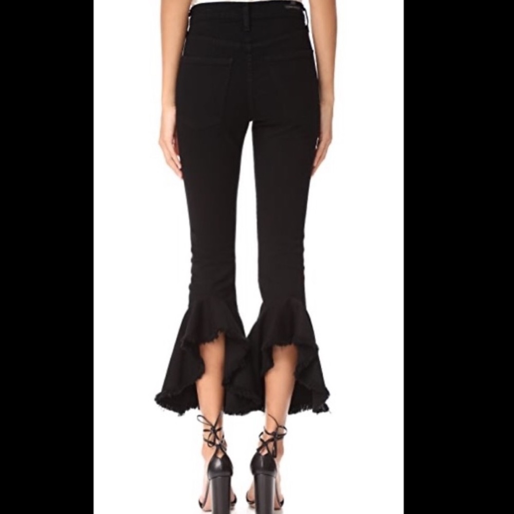 Revolve flare bell bottom black denim jeans